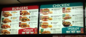 Jack in the Box Menu